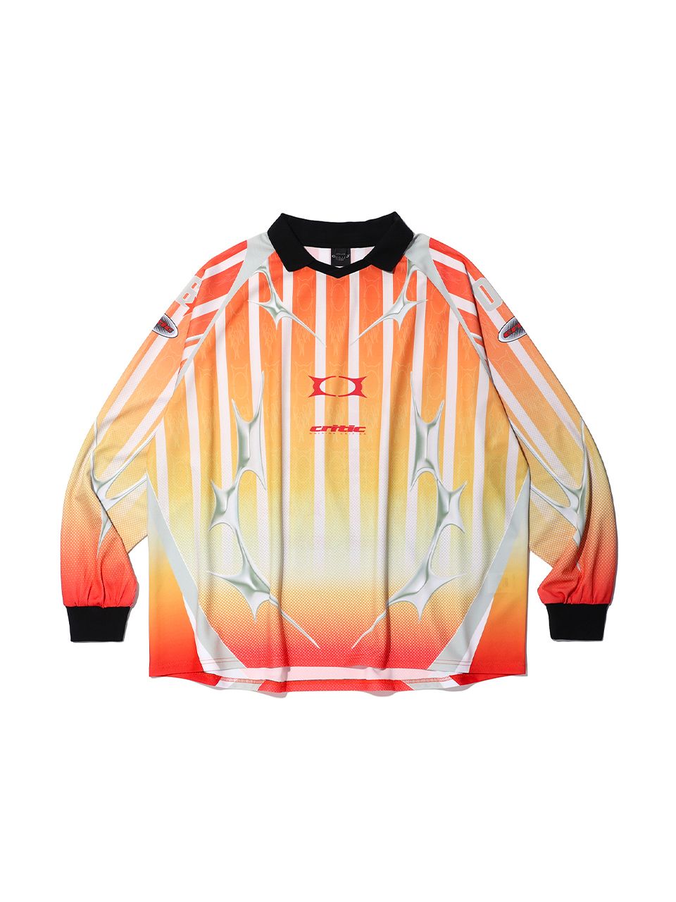 ◆24AW CRITIC WORMHOLE CHROME RACING JERSEY/2色◆ 크리틱(CRITIC) WORMHOLE CHROME RACING JERSEY RED - 사이즈