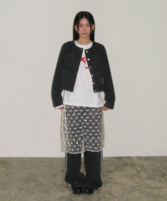 [RONRON] EMBO HEART RIBBON BASIC FIT LONG SLEEVE★新作・24AW MUSINSA | RONRON EMBO HEART RIBBON BASIC FIT LONG SLEEVE WHITE