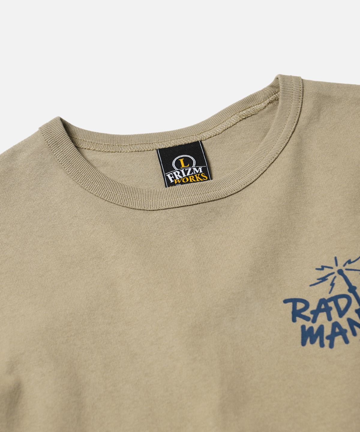 프리즘웍스(FRIZMWORKS) RADIO MAN LONG SLEEVE TEE _ SAND