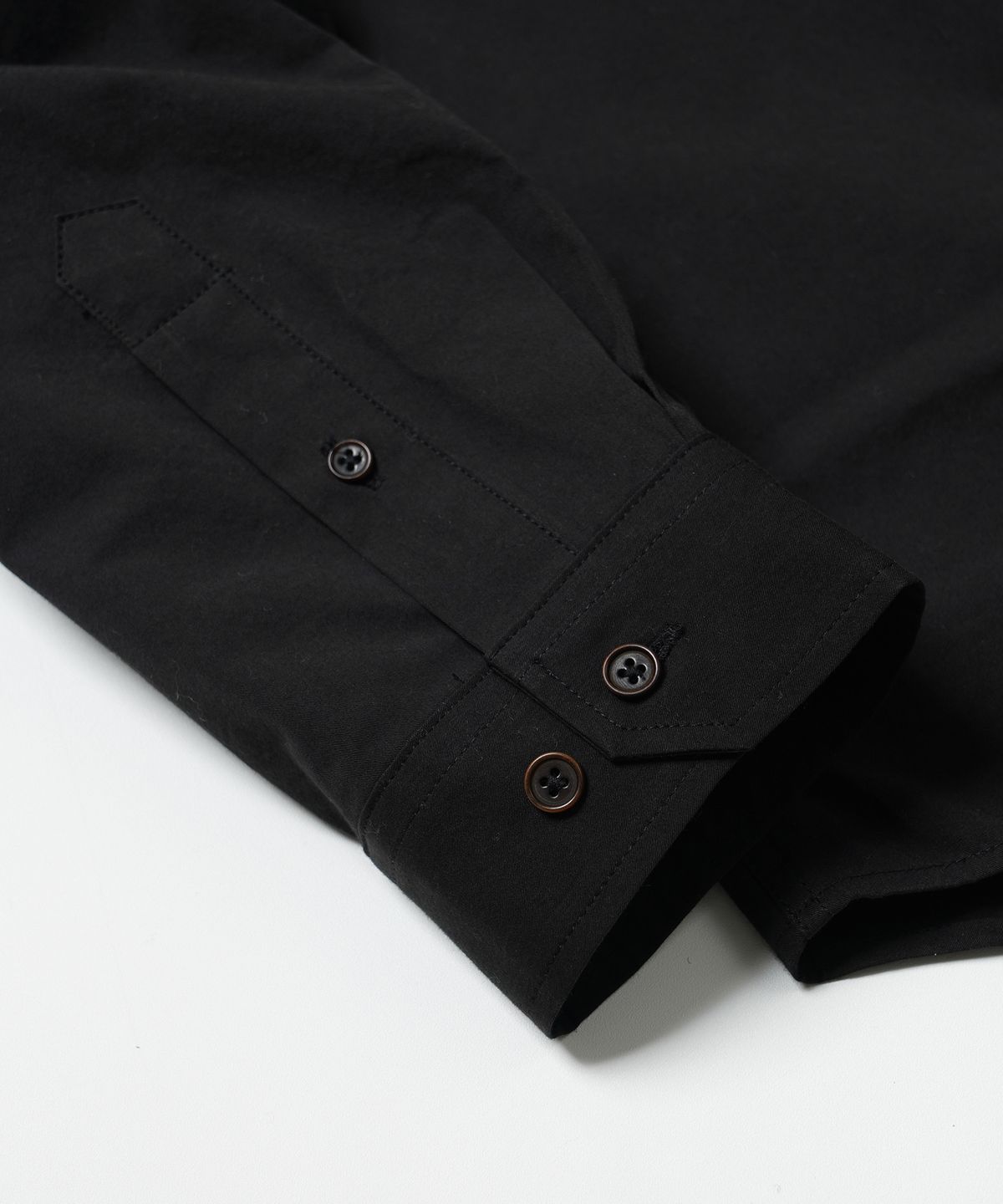 프리즘웍스(FRIZMWORKS) HIGH COUNT FRENCH SHIRT _ BLACK