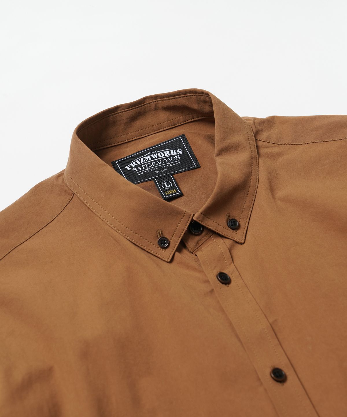 프리즘웍스(FRIZMWORKS) HIGH COUNT FRENCH SHIRT _ BRICK