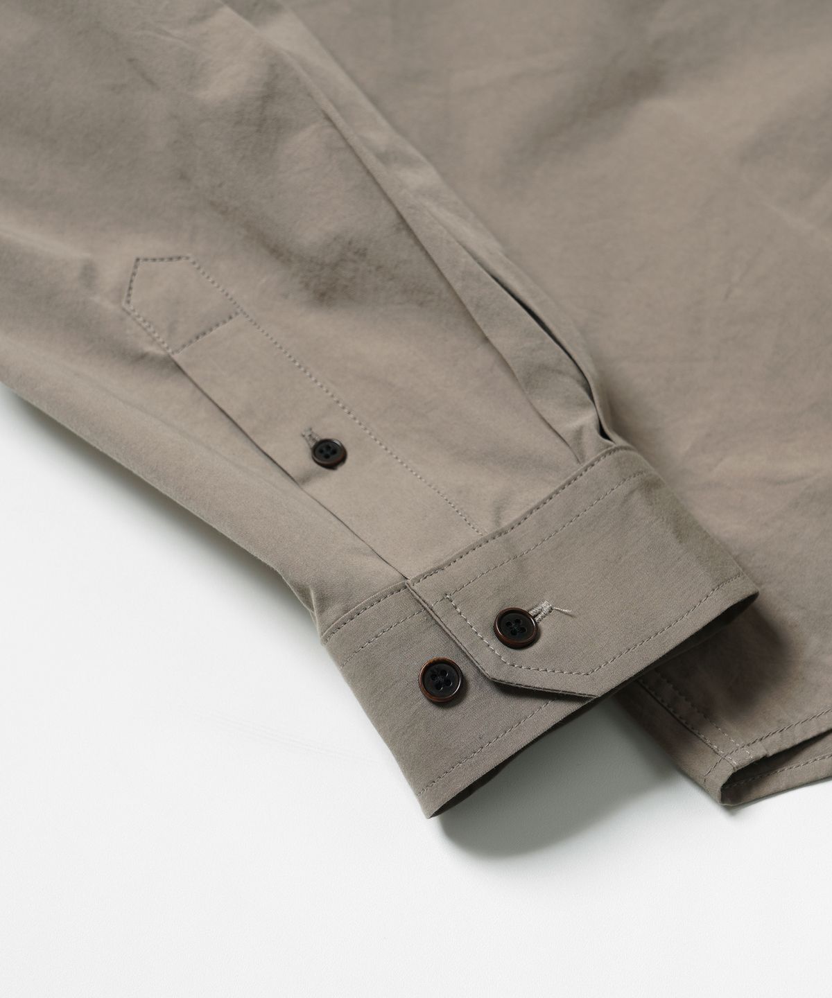 프리즘웍스(FRIZMWORKS) HIGH COUNT FRENCH SHIRT _ KHAKI GRAY