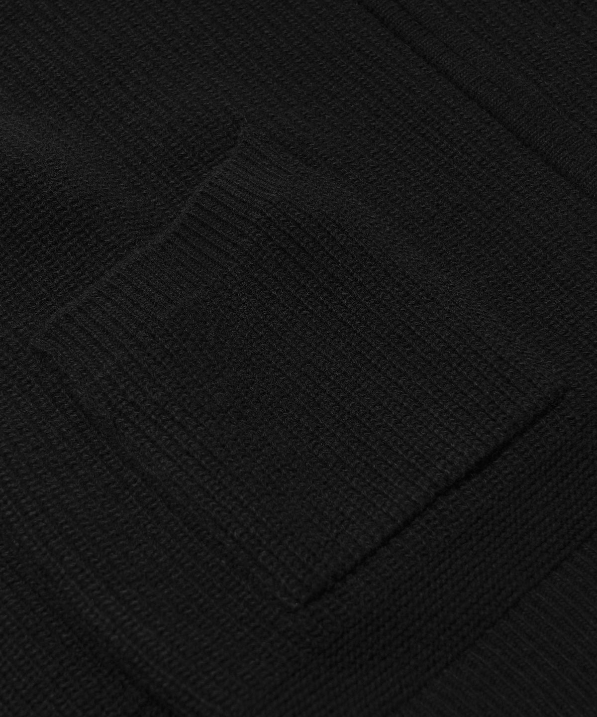 프리즘웍스(FRIZMWORKS) WOOL DECK ZIP UP CARDIGAN _ BLACK