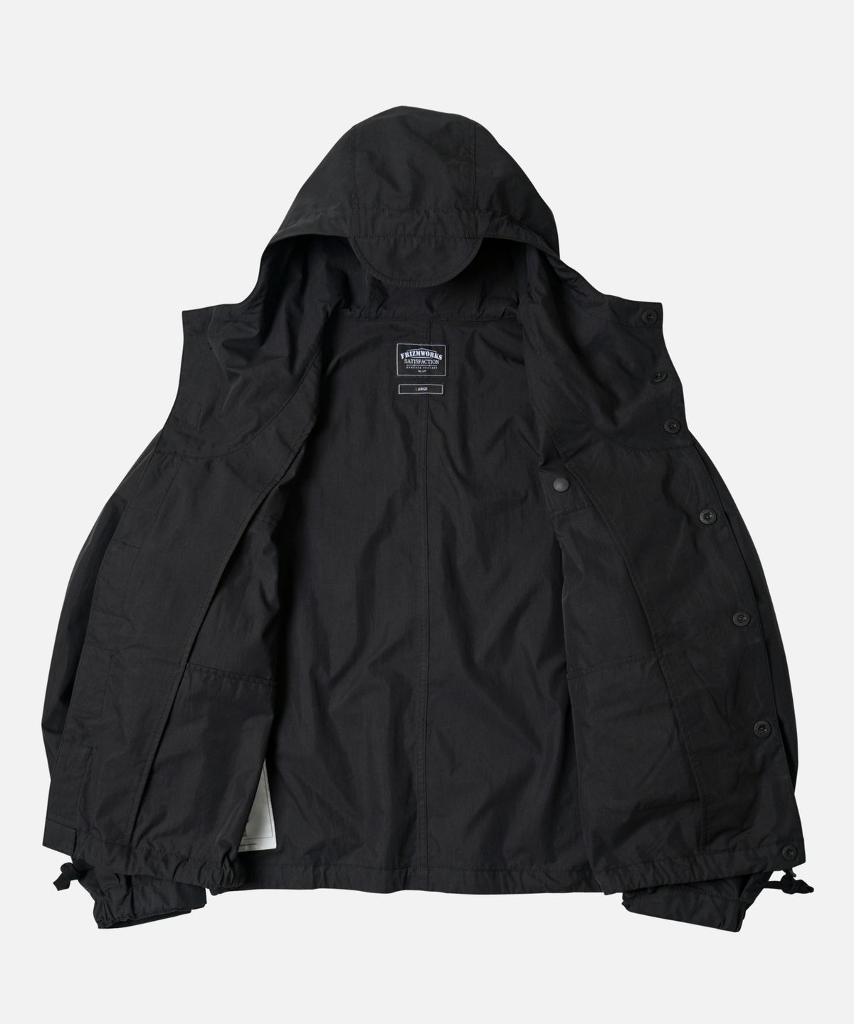 프리즘웍스(FRIZMWORKS) WADING HOODED PARKA _ BLACK