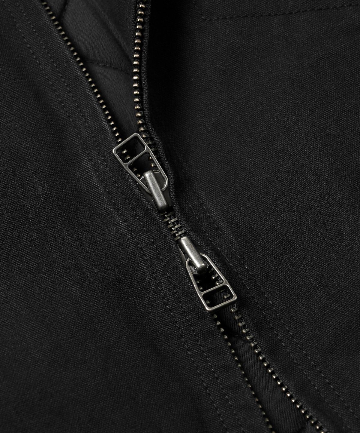 프리즘웍스(FRIZMWORKS) HEAVY CANVAS DESTROYED WORK JACKET _ BLACK