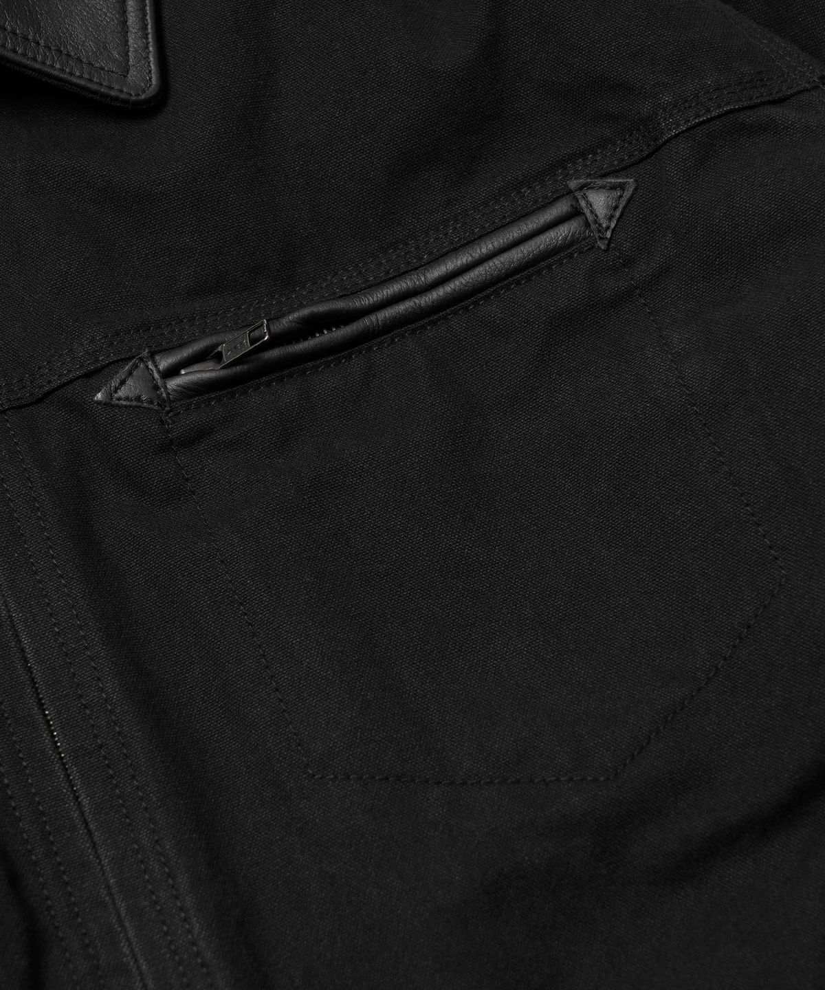 프리즘웍스(FRIZMWORKS) HEAVY CANVAS DESTROYED WORK JACKET _ BLACK