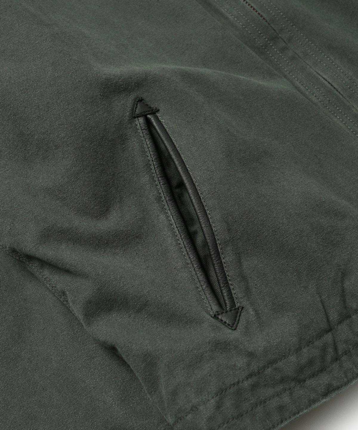 프리즘웍스(FRIZMWORKS) HEAVY CANVAS DESTROYED WORK JACKET _ OLIVE