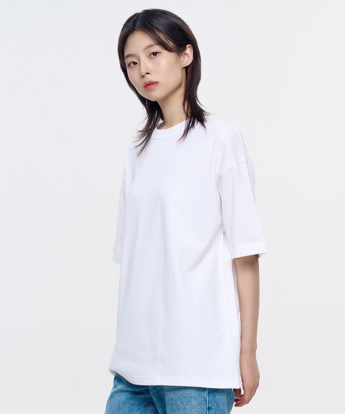 유나이티드 애슬(UNITED ATHLE) 9.1oz 헤비 듀티 반팔 티셔츠_화이트