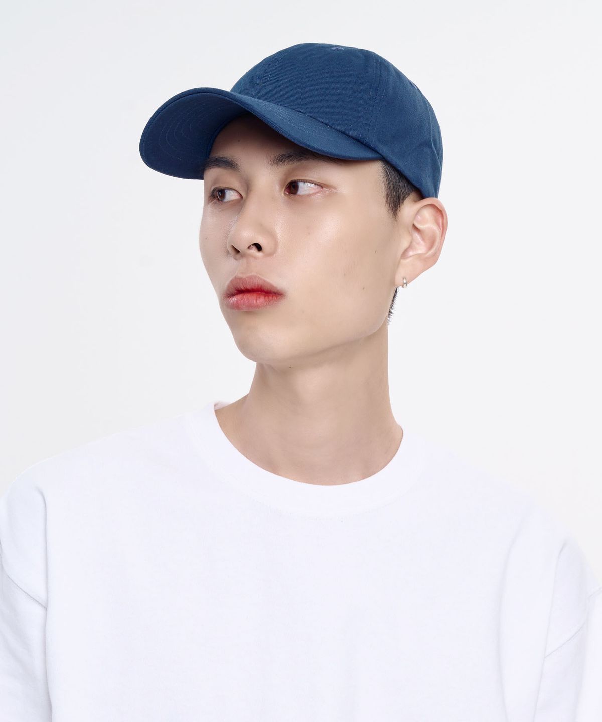 유나이티드 애슬(UNITED ATHLE) 무지 로우 코튼 볼캡_네이비