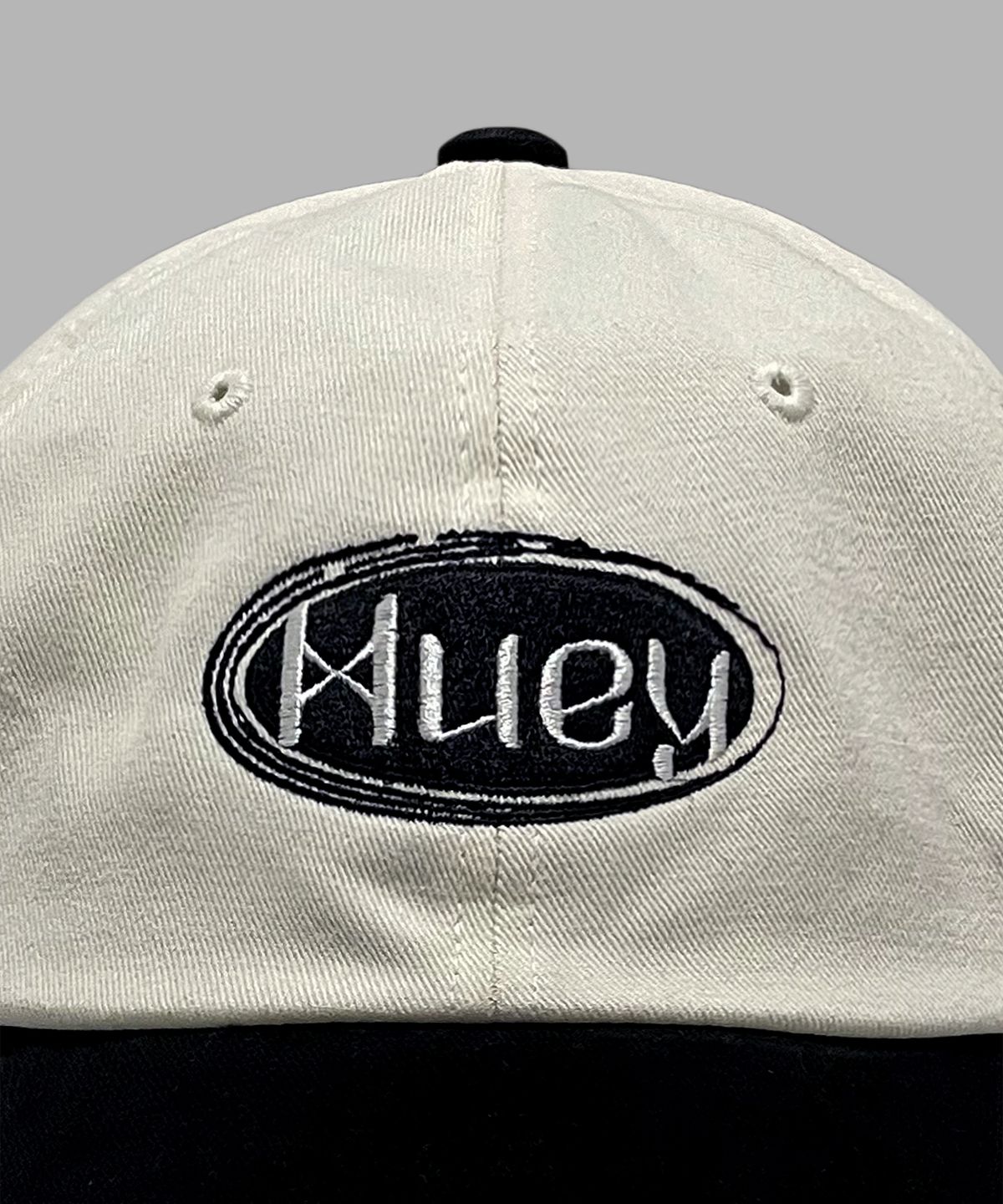 휴이(HUEY) Heritage Logo Two Tone Ball Cap [Black]