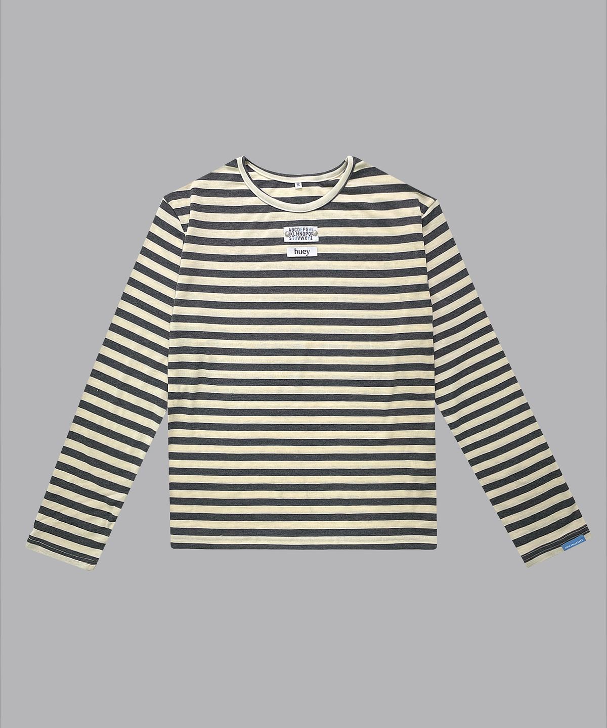휴이(HUEY) Stripe Border Tee Grey