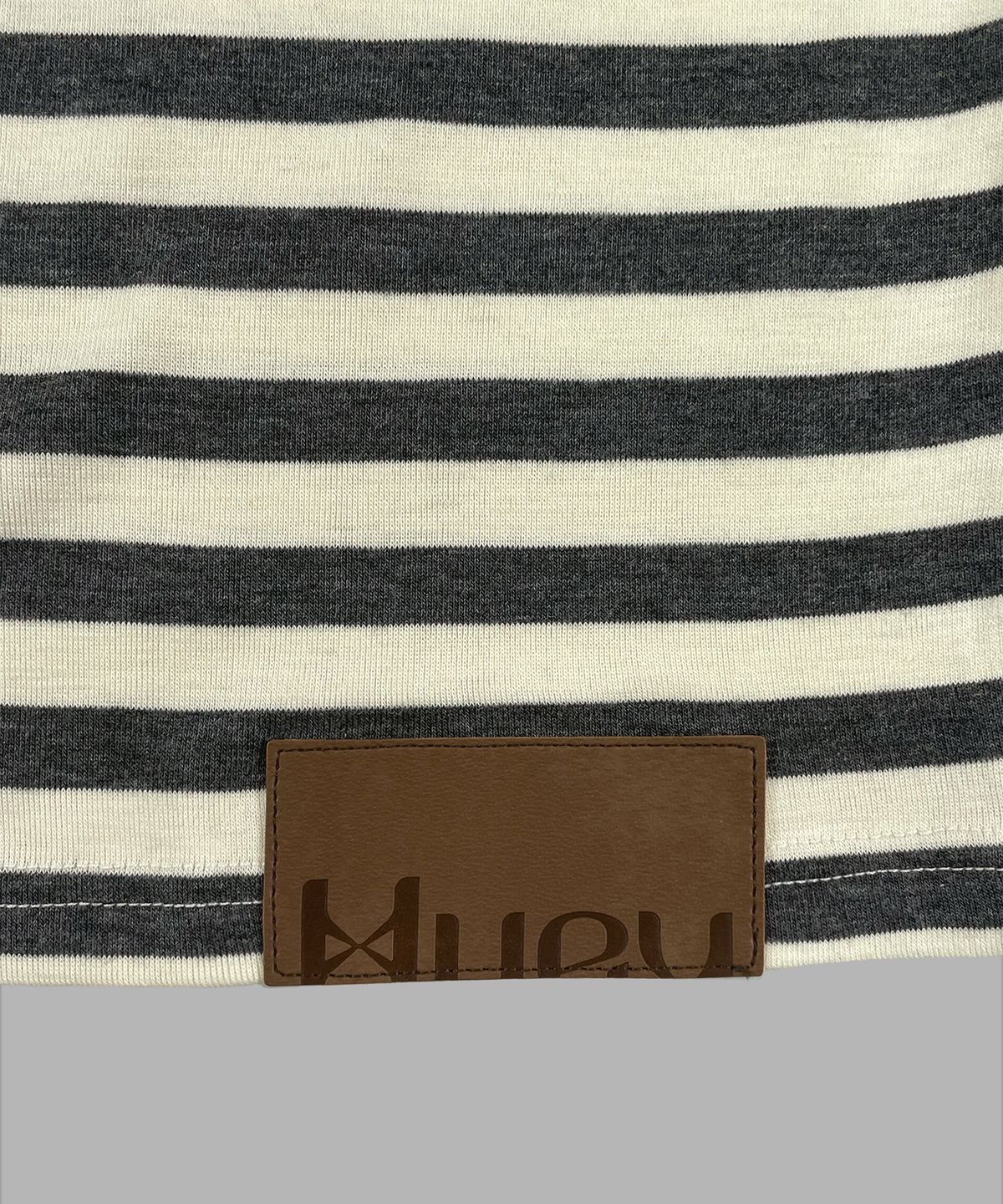휴이(HUEY) Stripe Border Tee Grey