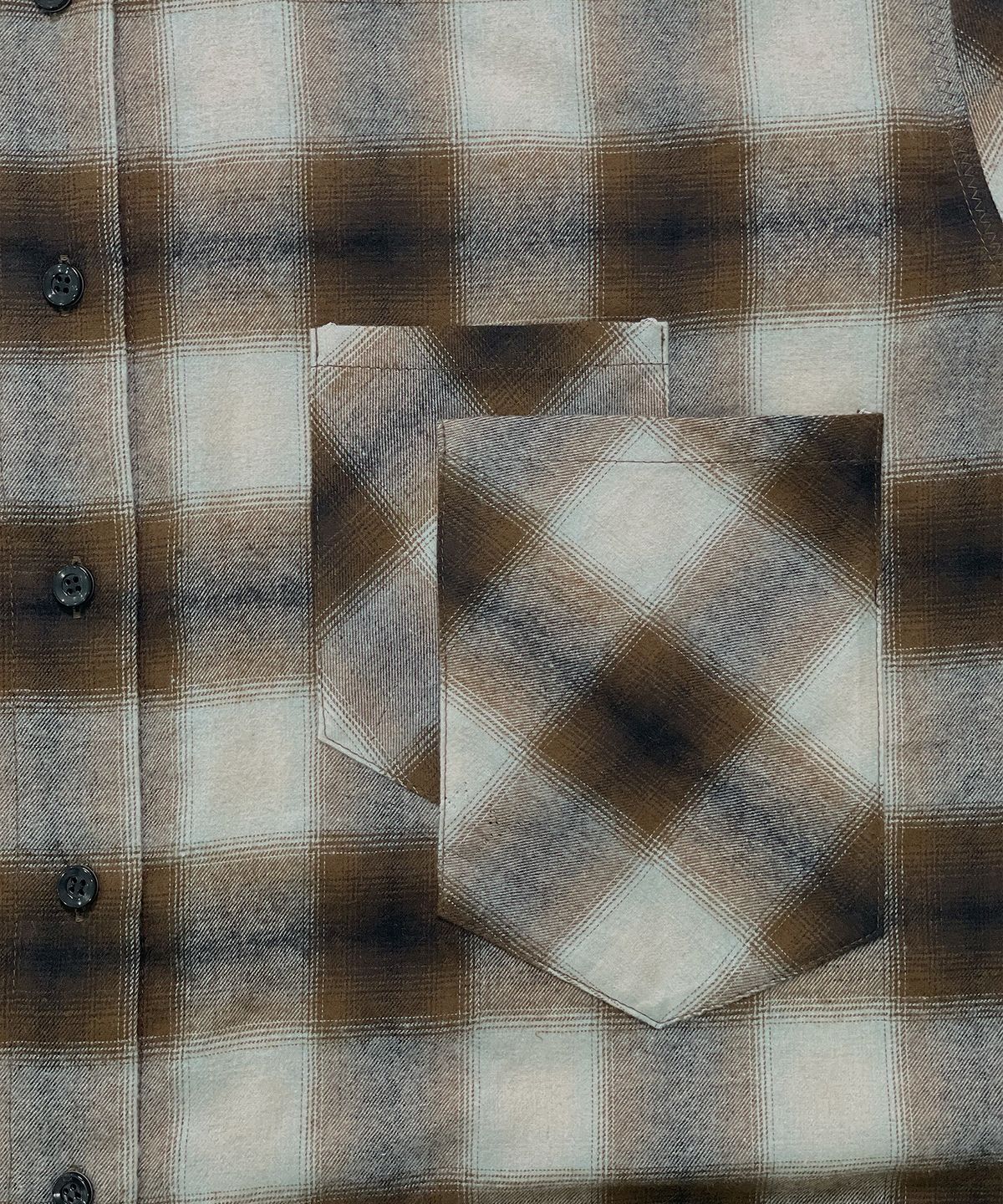 휴이(HUEY) Double Check Shirt Brown