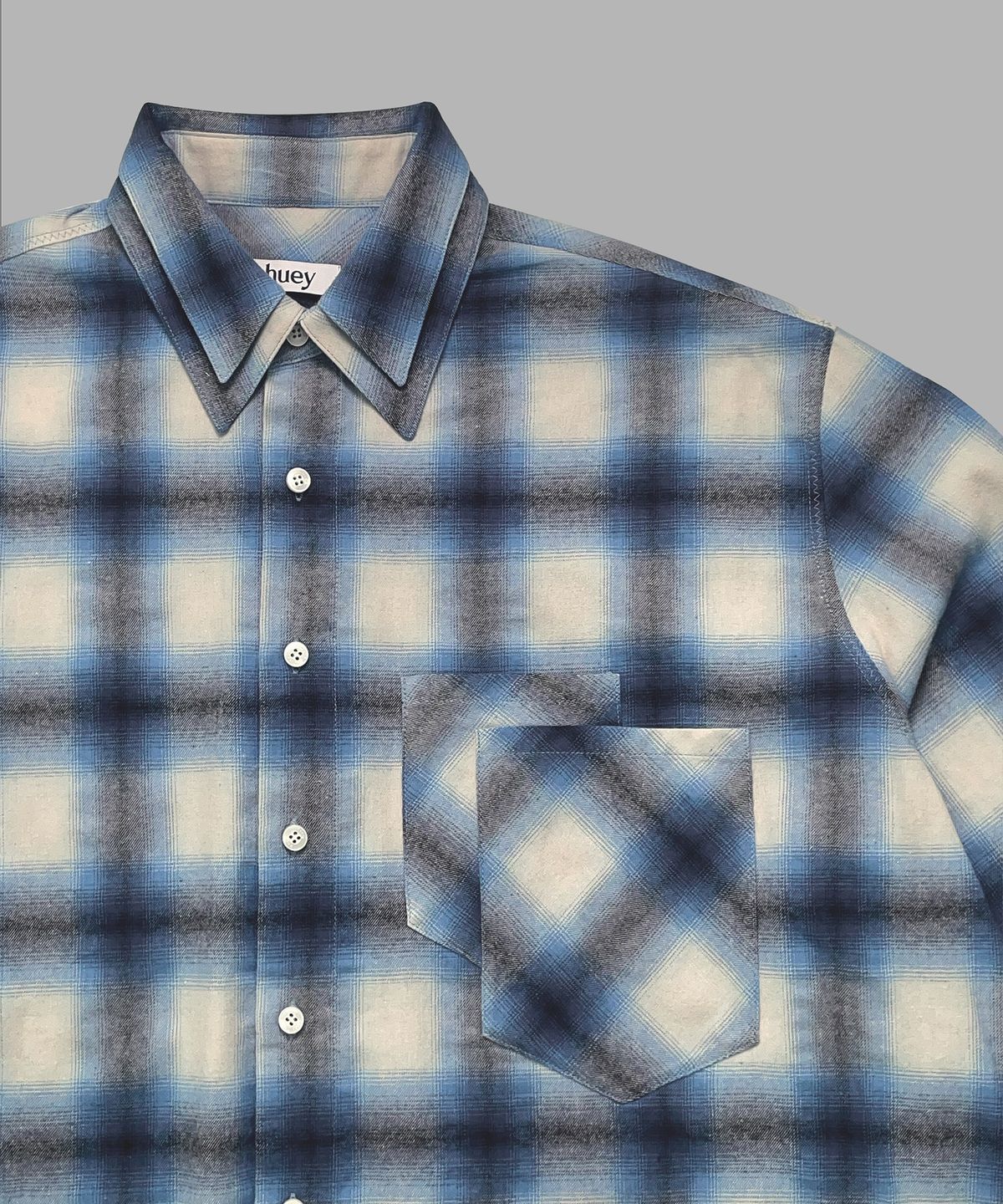 휴이(HUEY) Double Check Shirt Blue