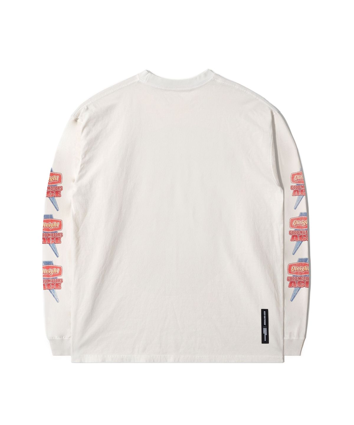 큐티에잇 가먼츠(QT8 GARMENTS) LB Ace Motors Washed Long Sleeve (Ecru)