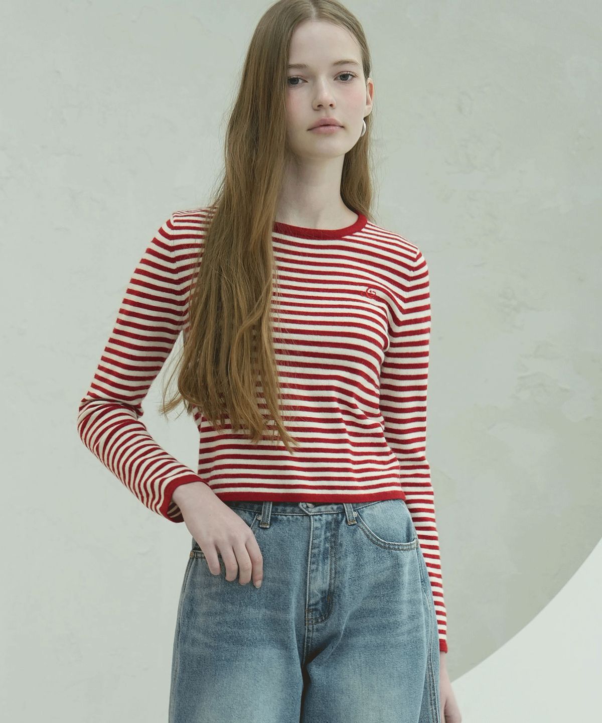 비바셔스(VIVACIOUS) Stripe Round Knit - 3COL