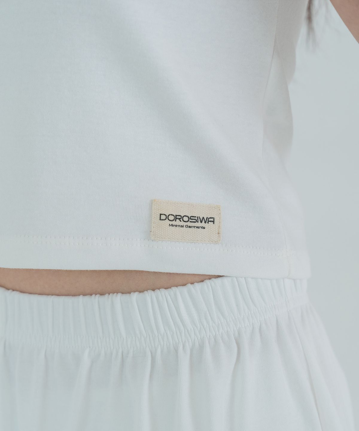 도로시와(DOROSIWA) Minimal Garments soft cotton crew-neck short sleeve