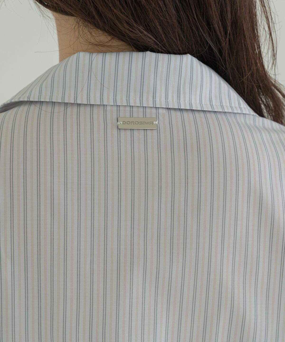 도로시와(DOROSIWA) Minimal Garments Lyocell Stripe Pajama Set (Long)