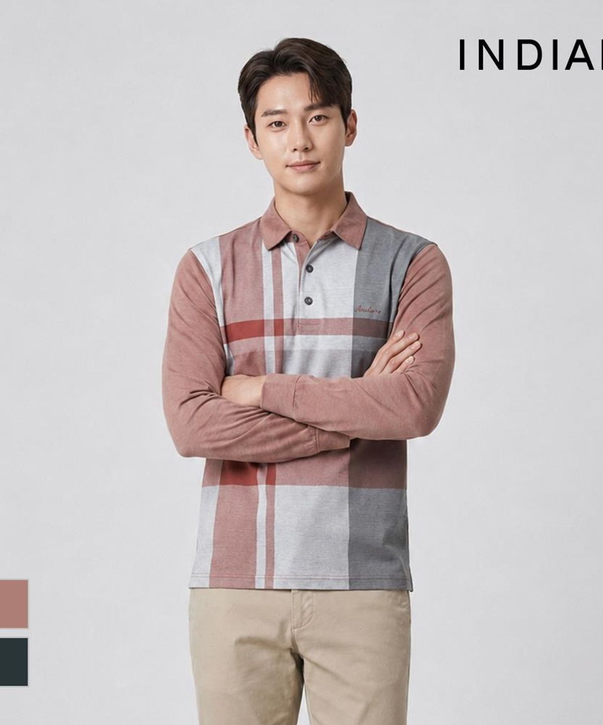 인디안(INDIAN) 트윌 체크 프린트