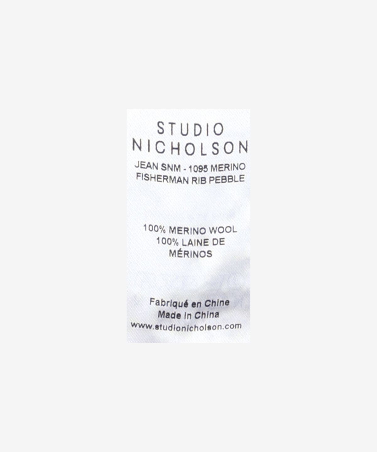스튜디오니콜슨(STUDIO NICHOLSON) 진 5GG 크루넥 니트 - 페블 / JEANSNM1095PEBBLE