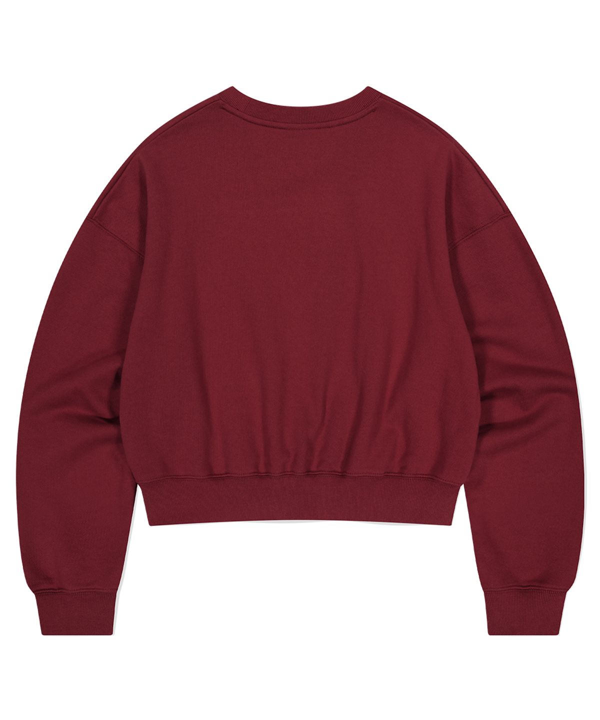 마하그리드(MAHAGRID) ARCH DEPT CROP SWEATSHIRT BURGUNDY(MG2EFFM468A)