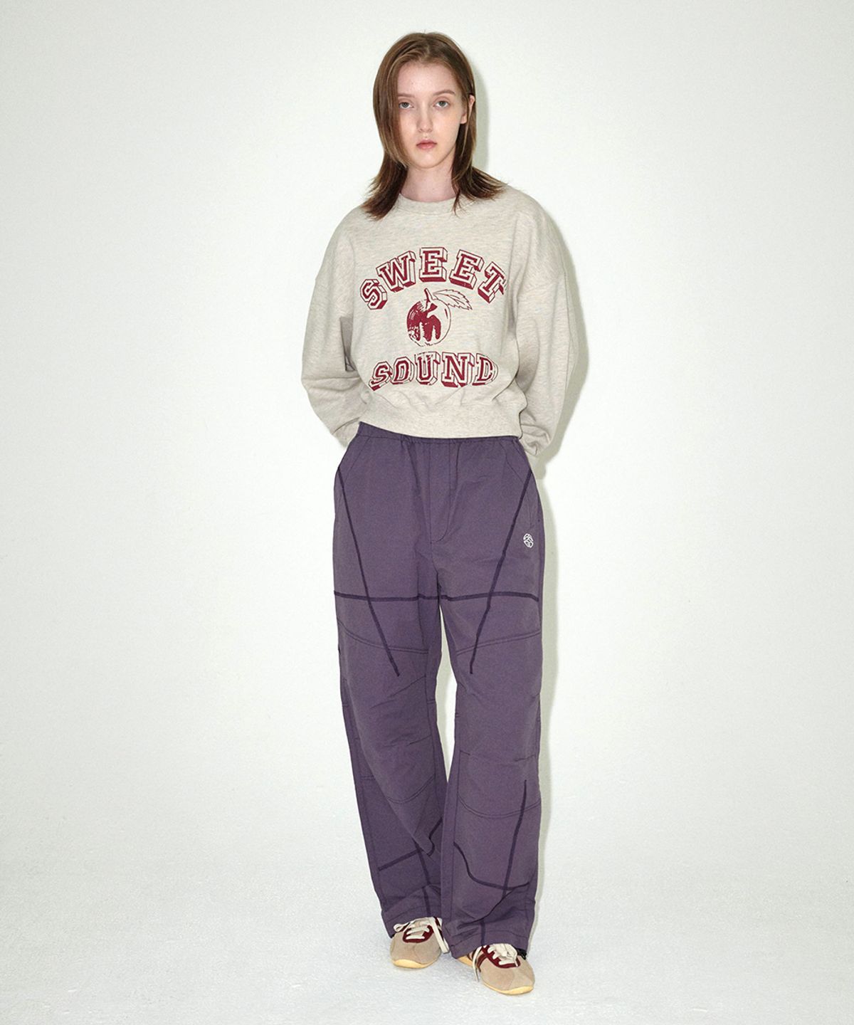 마하그리드(MAHAGRID) SWEET SOUND CROP SWEATSHIRT OATMEAL(MG2EFFM469A)