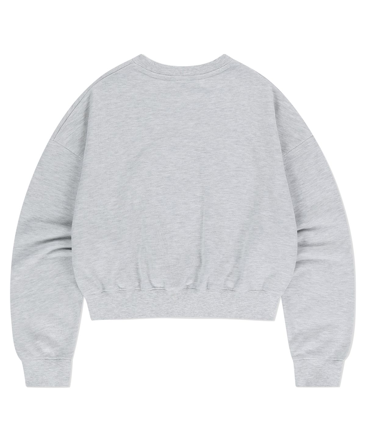 마하그리드(MAHAGRID) VINTAGE COLLEGE CROP SWEATSHIRT LIGHT GREY(MG2EFFM470A)