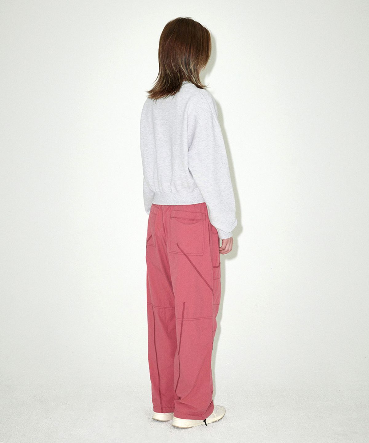 마하그리드(MAHAGRID) VINTAGE COLLEGE CROP SWEATSHIRT LIGHT GREY(MG2EFFM470A)