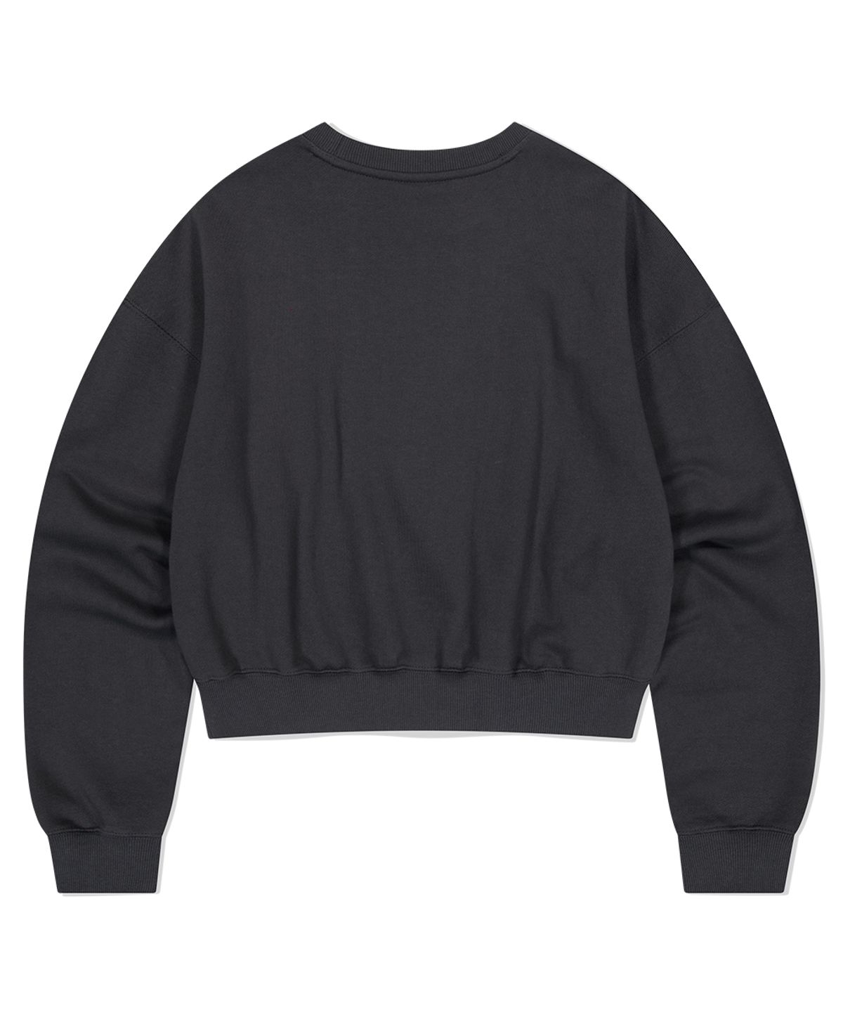 마하그리드(MAHAGRID) VINTAGE COLLEGE CROP SWEATSHIRT CHARCOAL(MG2EFFM470A)