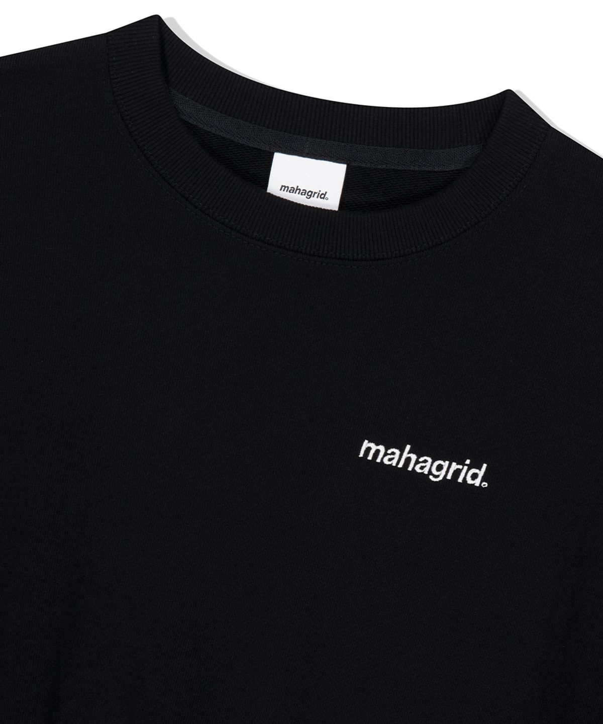 마하그리드(MAHAGRID) ORIGIN LOGO CROP SWEATSHIRT BLACK(MG2EFFM471A)