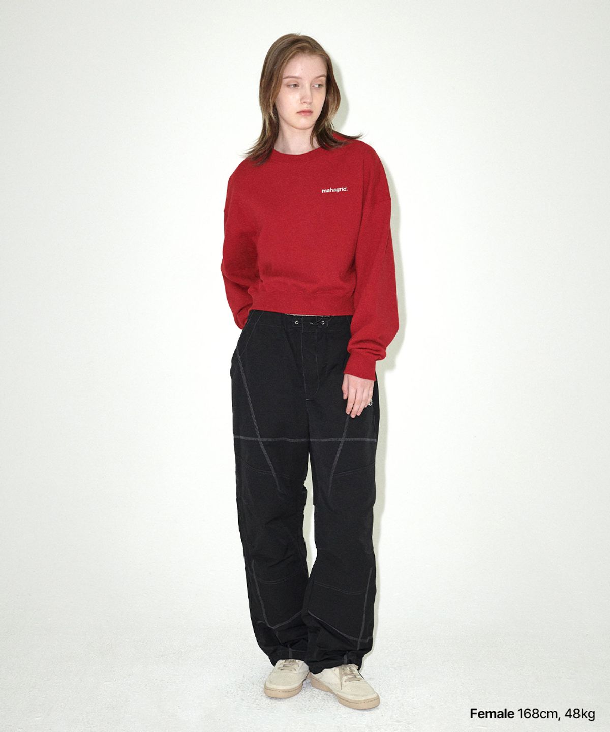 마하그리드(MAHAGRID) ORIGIN LOGO CROP SWEATSHIRT_4colors