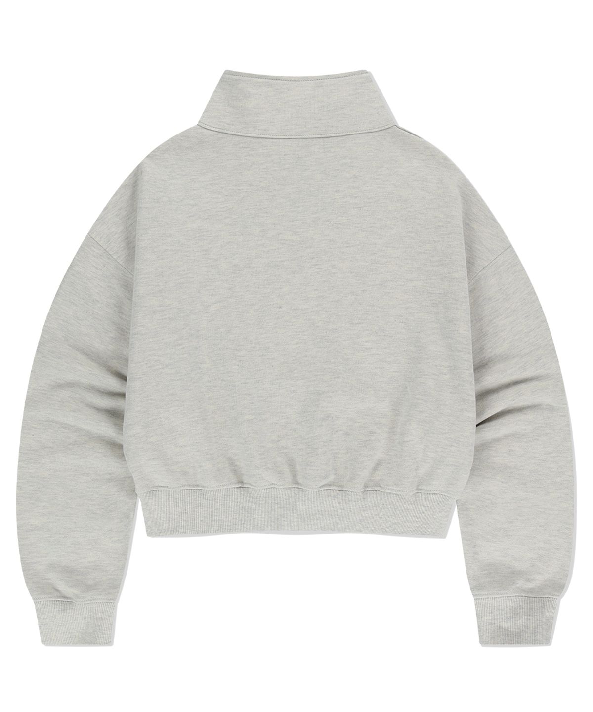 마하그리드(MAHAGRID) SCRIPT LOGO CROP HALF ZIP UP OATMEAL(MG2EFFM484A)
