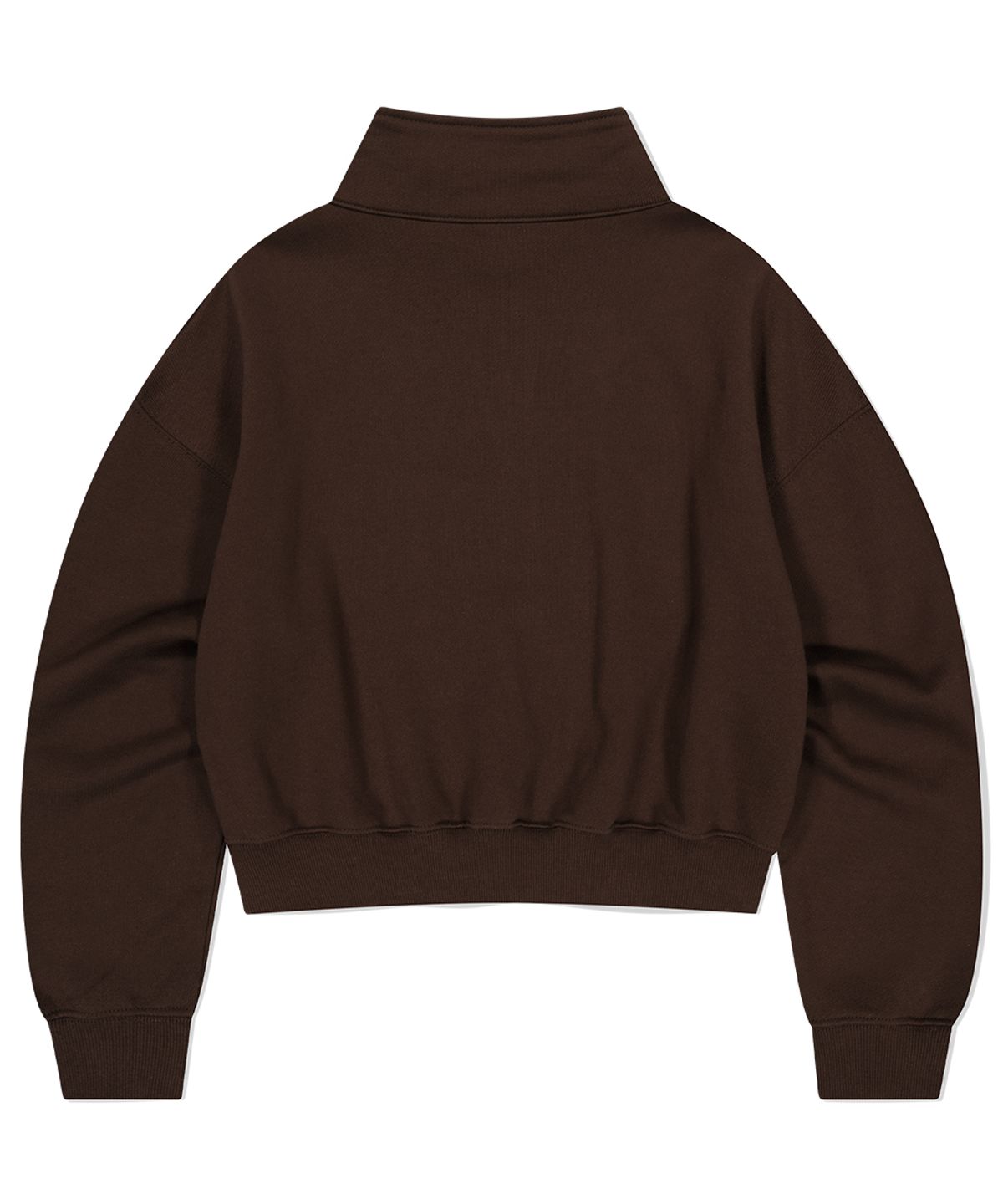 마하그리드(MAHAGRID) SCRIPT LOGO CROP HALF ZIP UP BROWN(MG2EFFM484A)