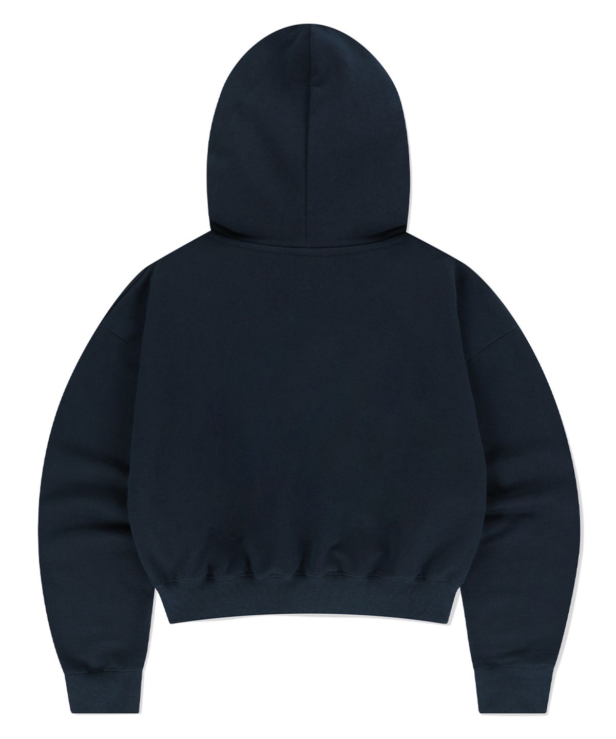 마하그리드(MAHAGRID) MHGRD APPLIQUE CROP HOODIE NAVY(MG2EFFM431A)