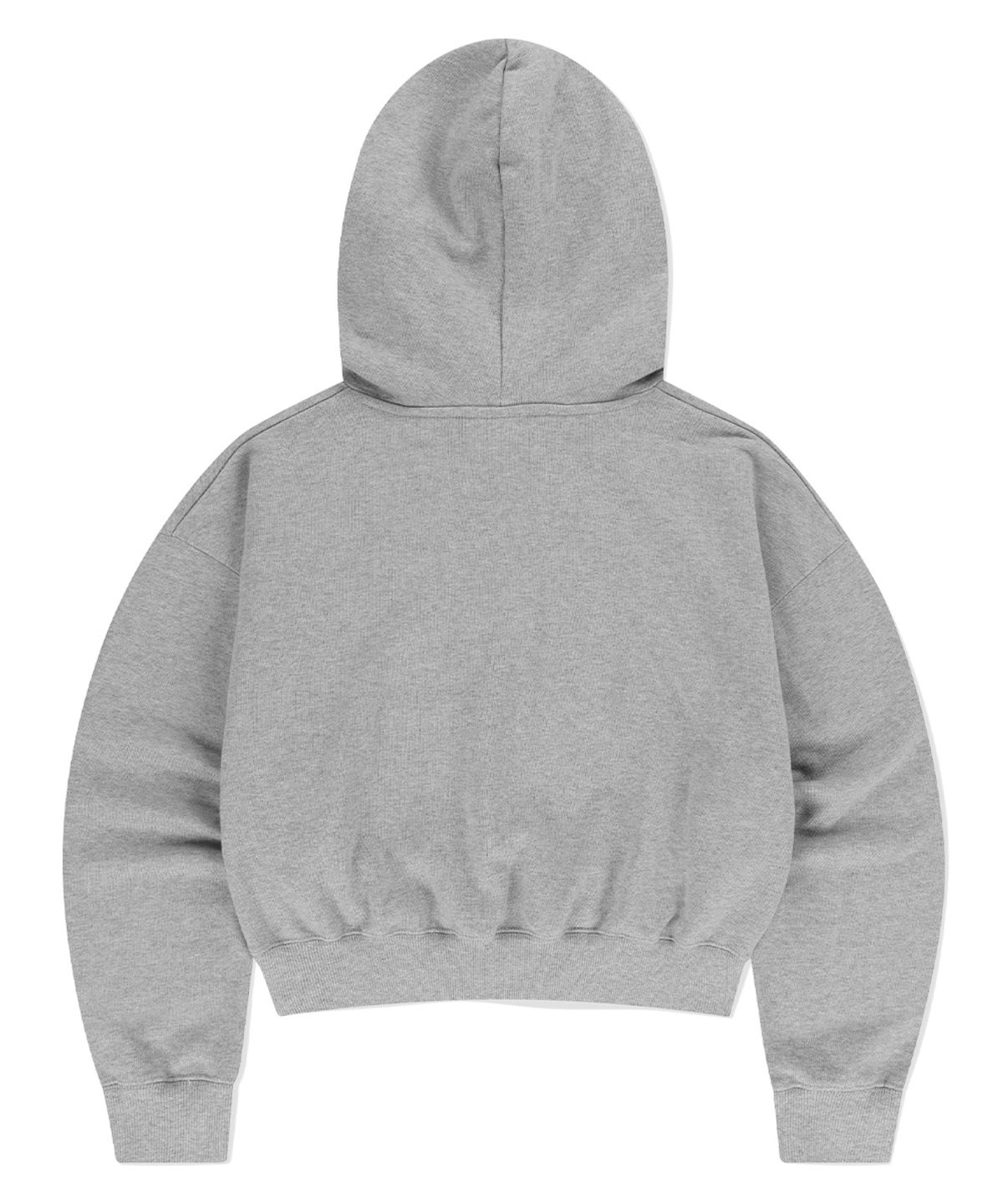 마하그리드(MAHAGRID) MHGRD APPLIQUE CROP HOODIE GREY(MG2EFFM431A)