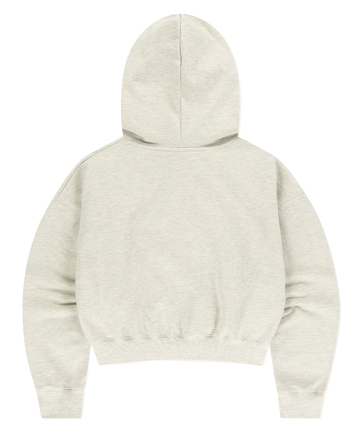 마하그리드(MAHAGRID) MGD SERIF LOGO CROP HOODIE OATMEAL(MG2EFFM432A)