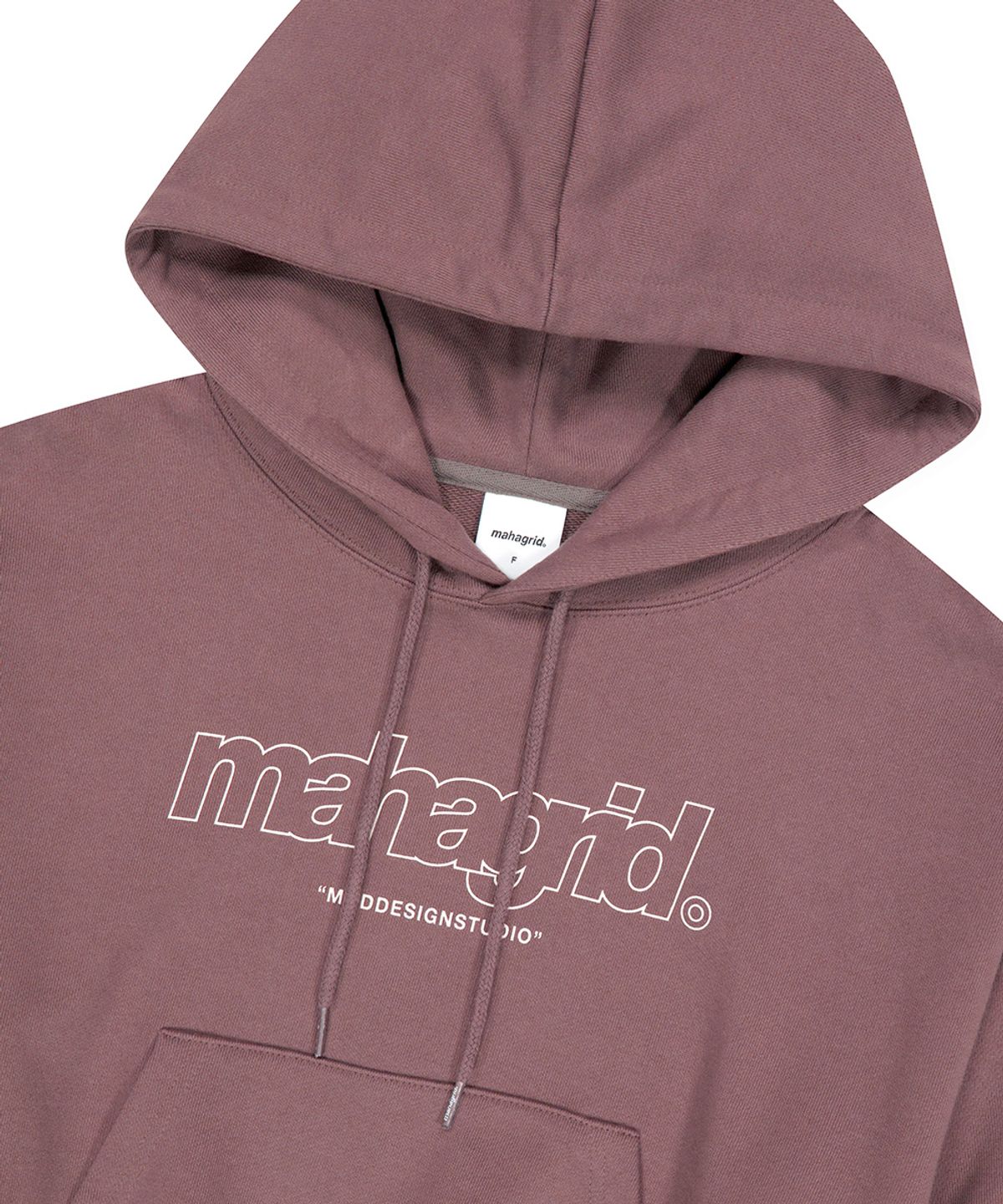 마하그리드(MAHAGRID) THIRD LOGO CROP HOODIE PINK(MG2EFFM433A)