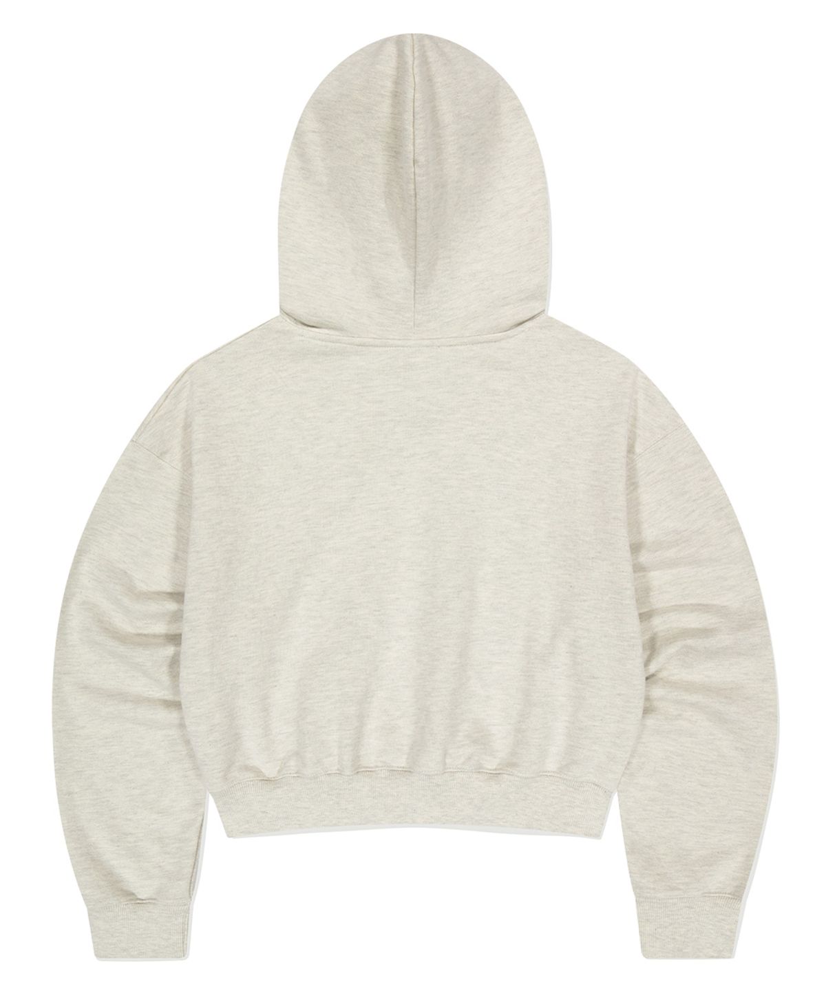 마하그리드(MAHAGRID) THIRD LOGO CROP HOODIE OATMEAL(MG2EFFM433A)