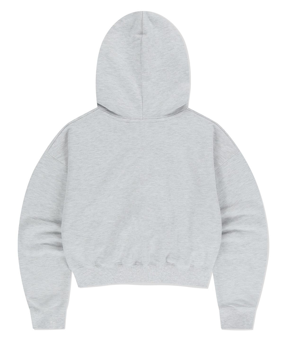 마하그리드(MAHAGRID) VARSITY LOGO CROP HOODIE LIGHT GREY(MG2EFFM434A)