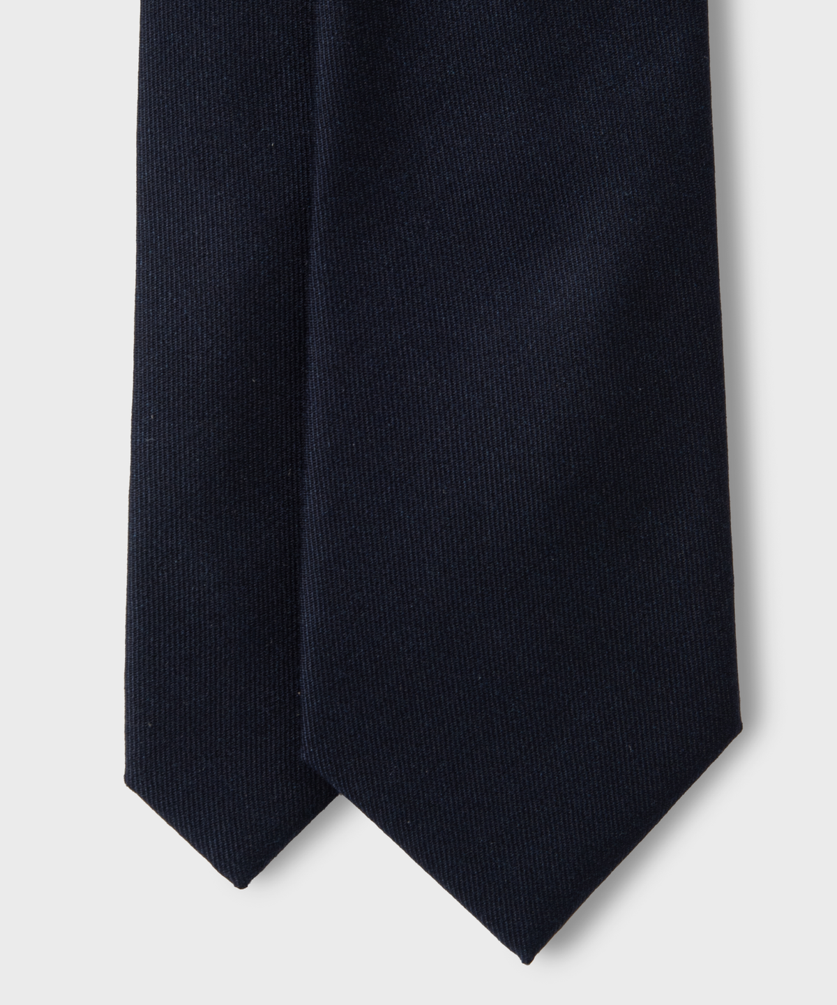 넌블랭크(NONBLANK) 울 100 솔리드 타이_DARK NAVY