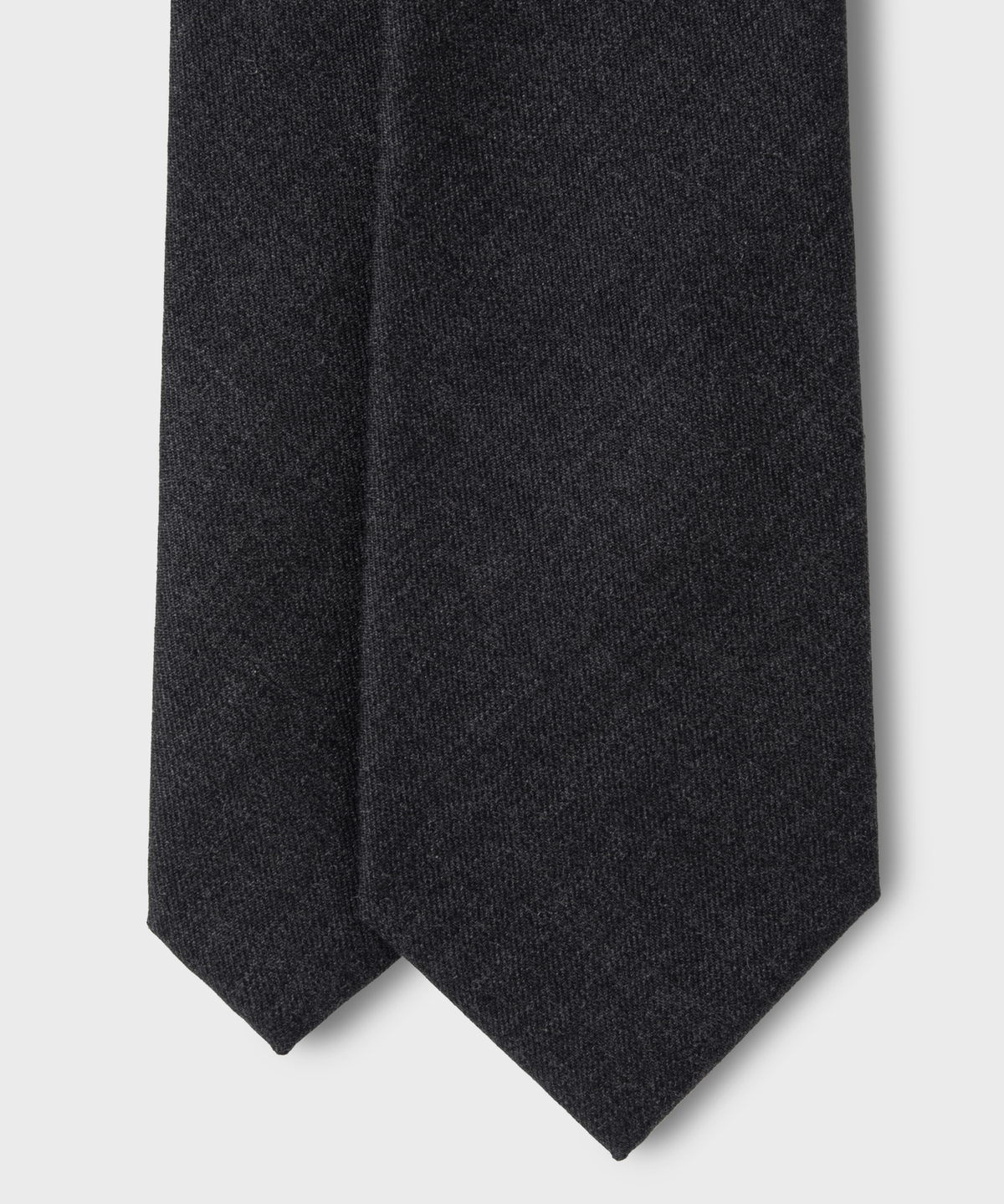 넌블랭크(NONBLANK) 울 100 솔리드 타이_DARK GREY
