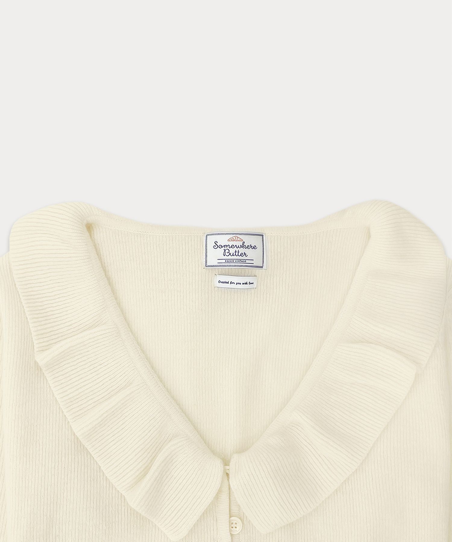 MUSINSA公式 | SOMEWHEREBUTTER Ruffle Ribbon Cashmere