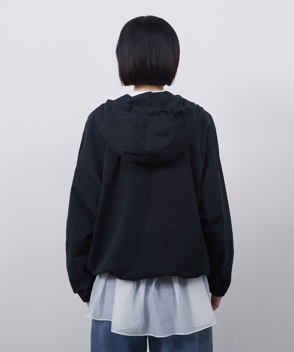 오헤시오(OHESHIO) HOODED ANORAK, NAVY