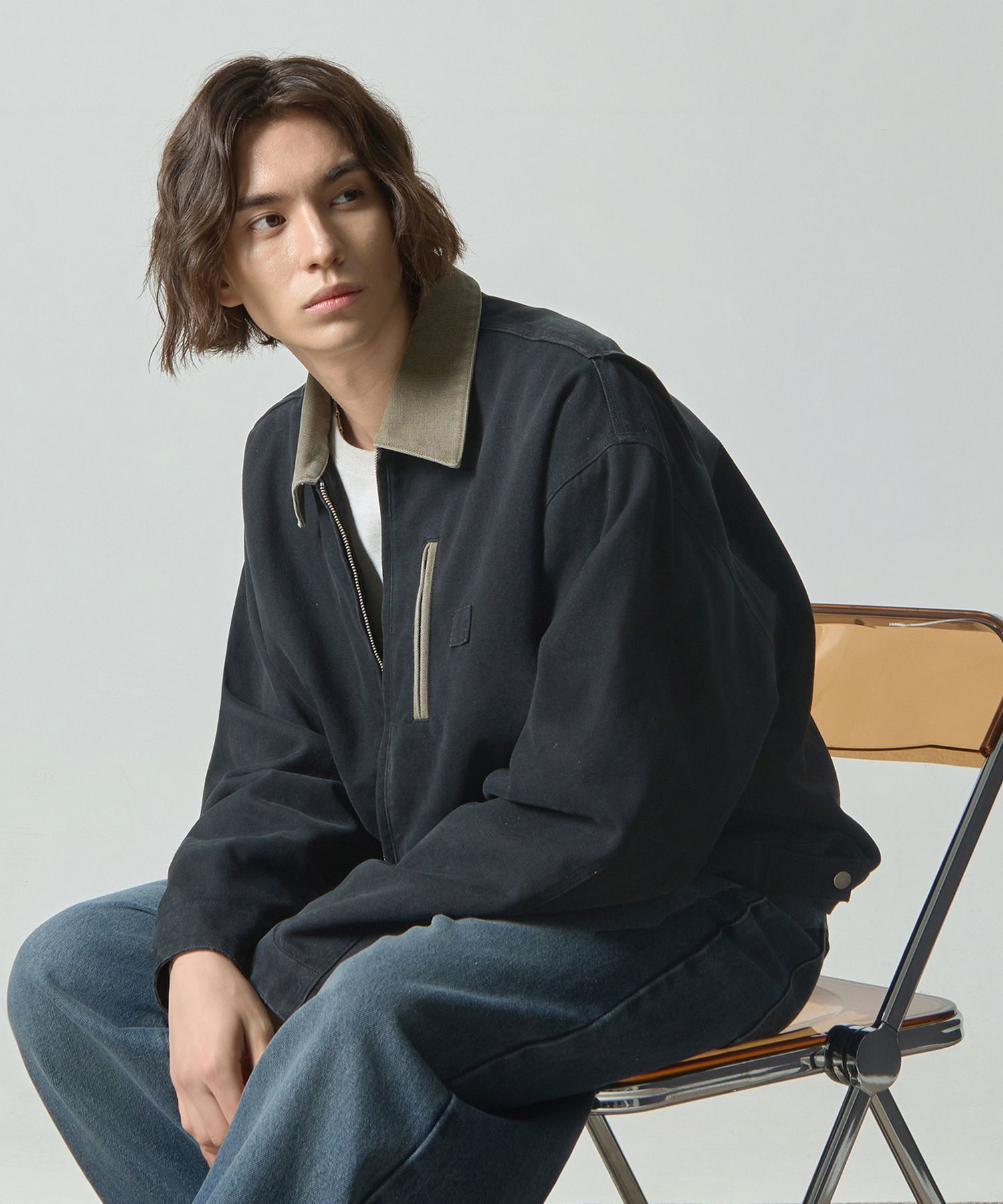 【DIMITRI BLACK】OG Fade Washing Detroit Quilting Jacket MUSINSA | DIMITRI BLACK 2WAY OG FADE WASHING DETROIT