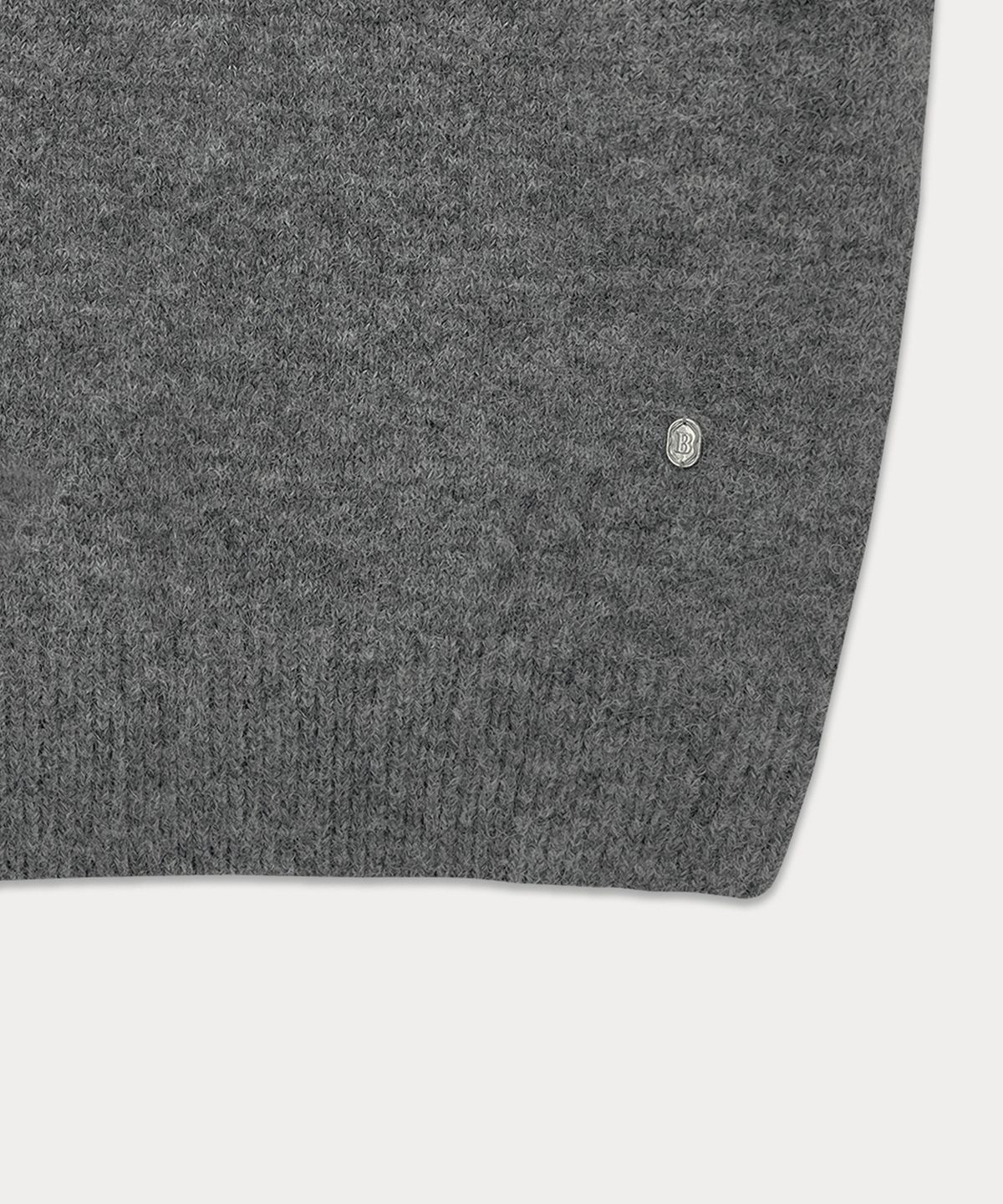 썸웨어버터(SOMEWHEREBUTTER) Emma Half Puff Knit - Grey