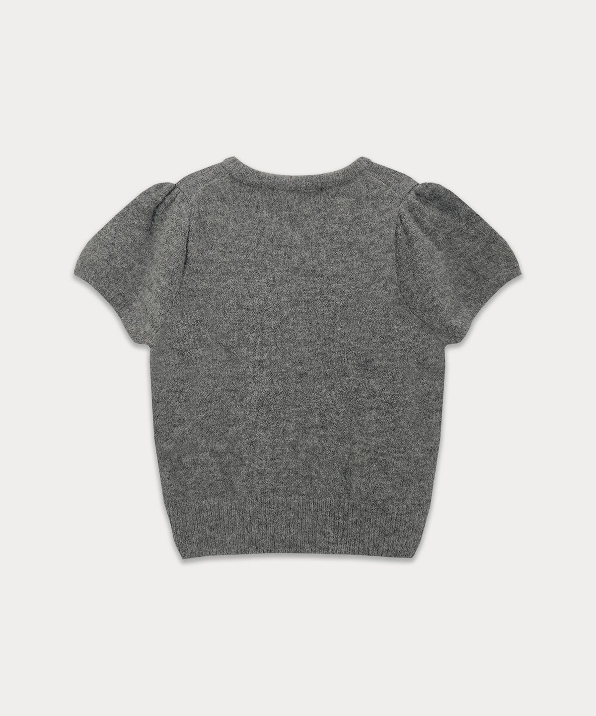썸웨어버터(SOMEWHEREBUTTER) Emma Half Puff Knit - Grey