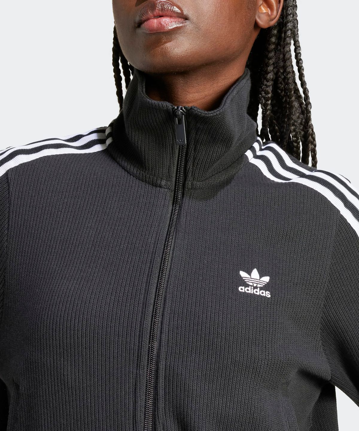 아디다스(ADIDAS) 파이어버드 니트 탑 - 블랙 / IY7278