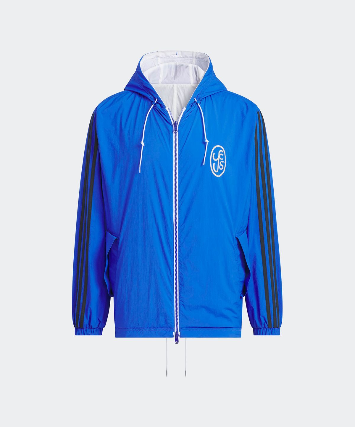 아디다스(ADIDAS) 아디다스 x YESEYESEE 리버서블 자켓 - 화이트:블루 / JN5817