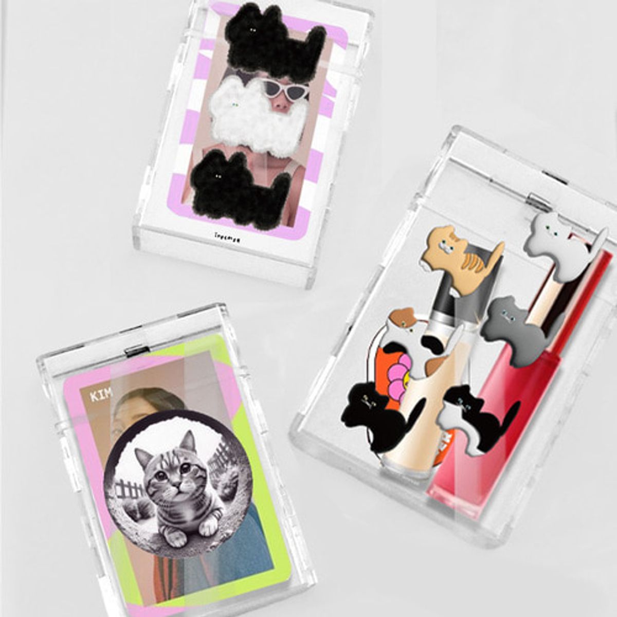 이레케이스앤굿즈(IRECASEGOODS) 투명 아크릴 담배케이스 포카 립스틱케이스