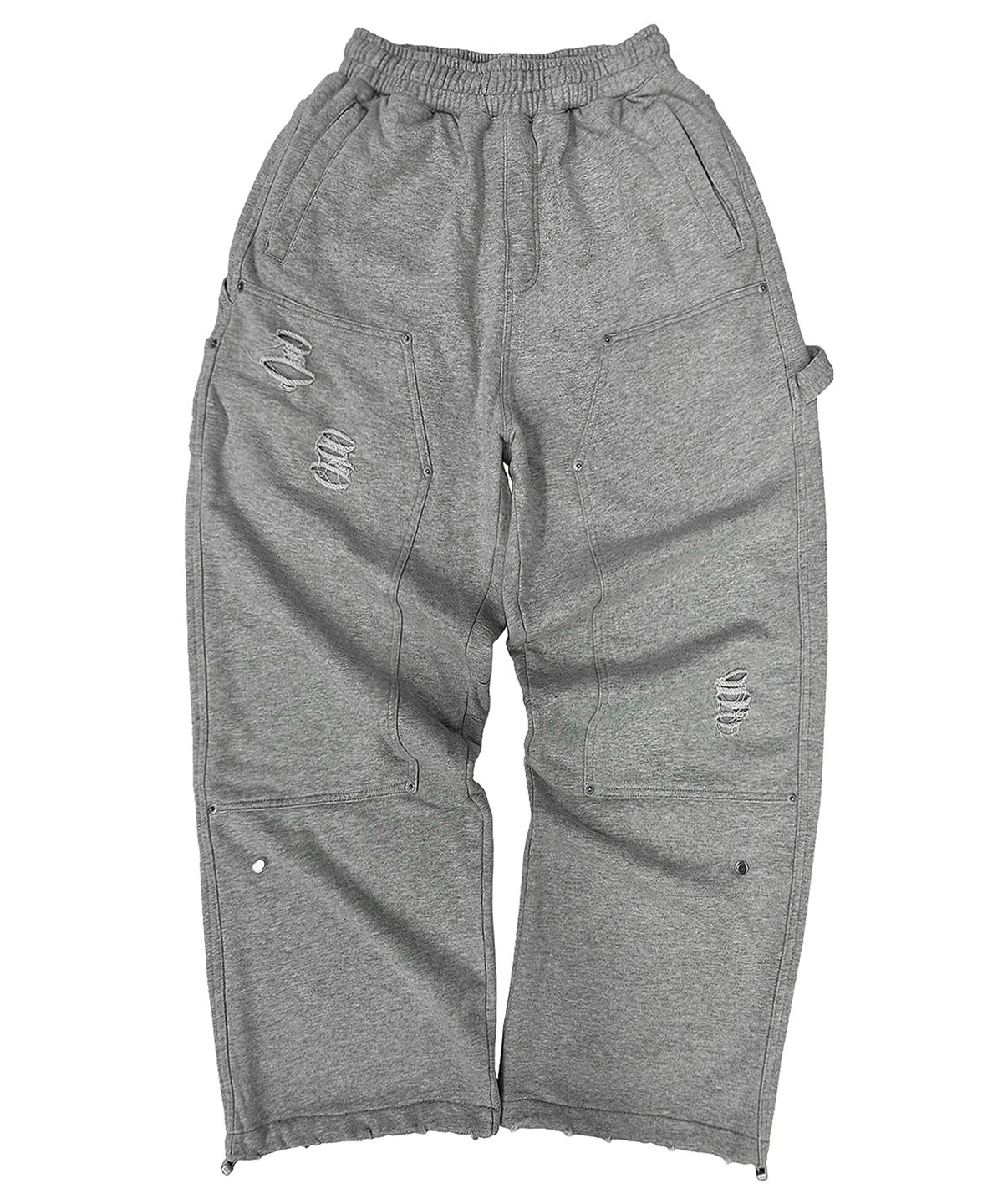 플레이버리즘(FLAVORISM) Destroyed Carpanter Wide Sweat Pants (TP0058-1)